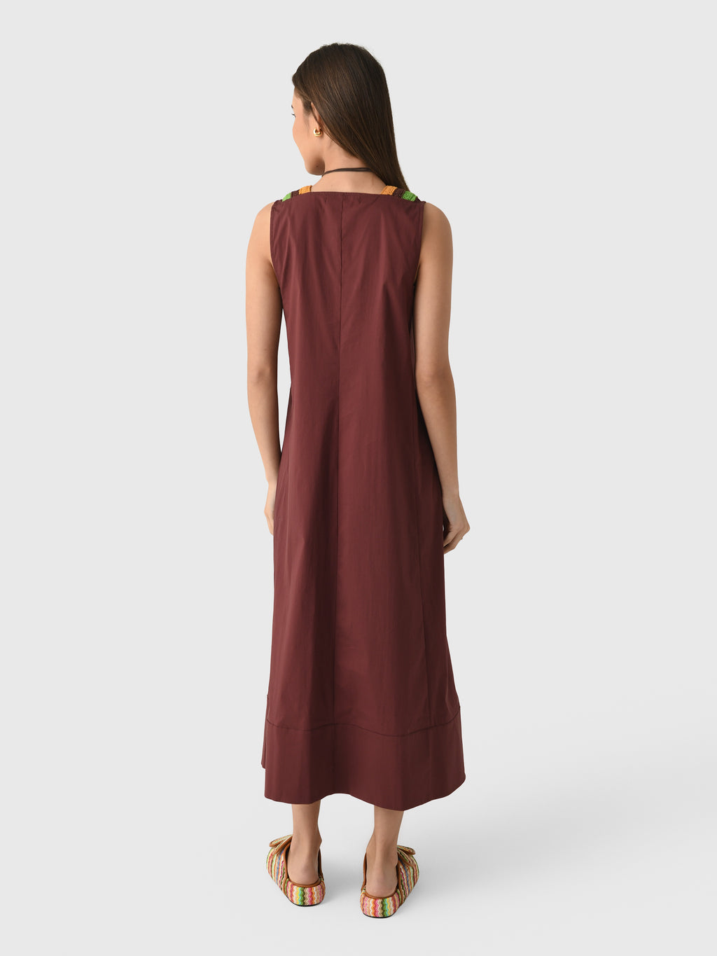Simon Miller Women's Mar Crochet Poplin Dress - Saint Bernard