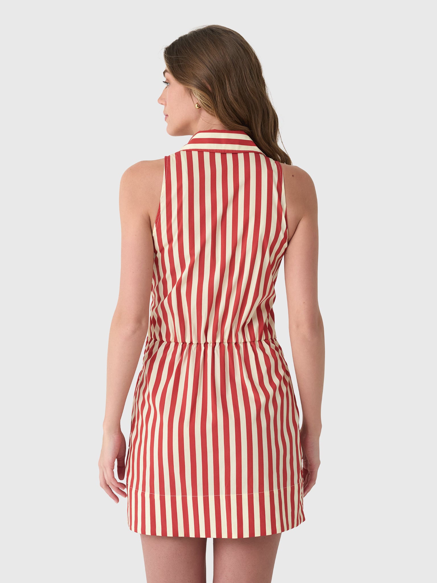 Simon Miller Women's Inna Sleeveless Poplin Mini Dress - Saint Bernard
