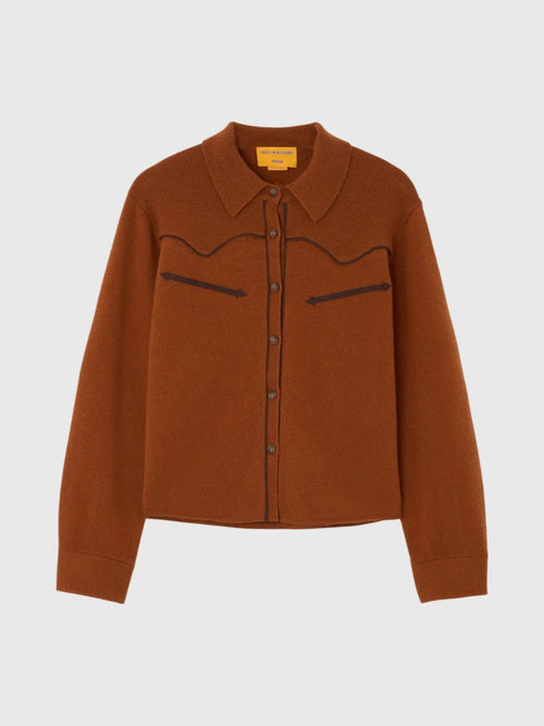 Guest In Residence Women's Cropped Western Shirt