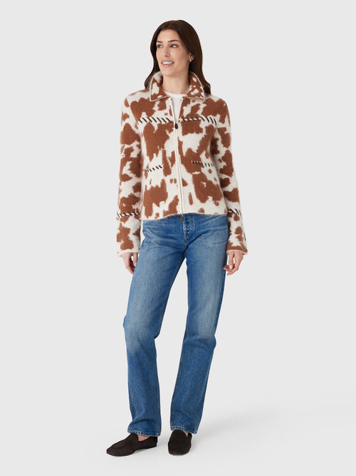 Guest In Residence Women's Grizzly Cowhide Jacket - Saint Bernard