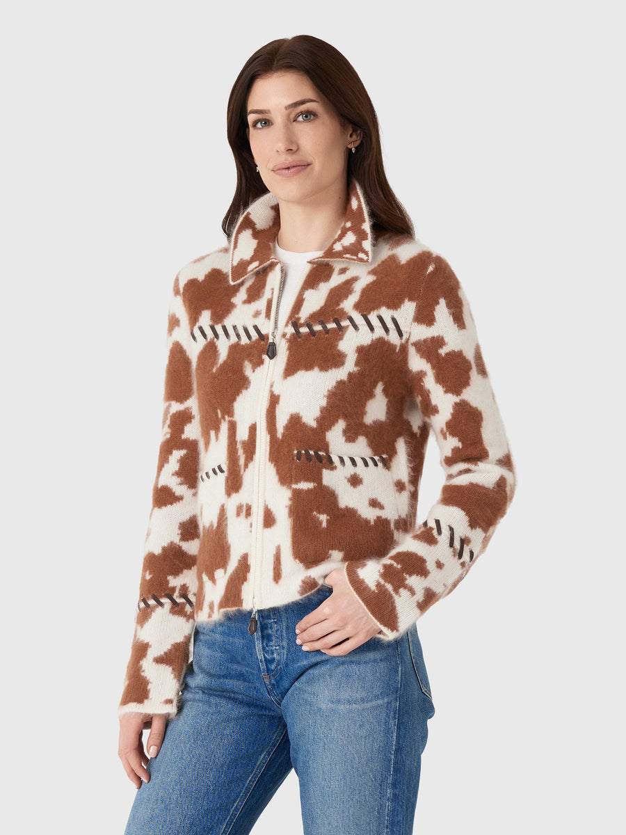 Guest In Residence Women's Grizzly Cowhide Jacket - Saint Bernard