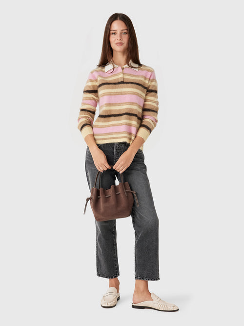 Guest In Residence Women's Grizzly Cropped Rugby - Saint Bernard
