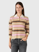 Guest In Residence Women's Grizzly Cropped Rugby - Saint Bernard