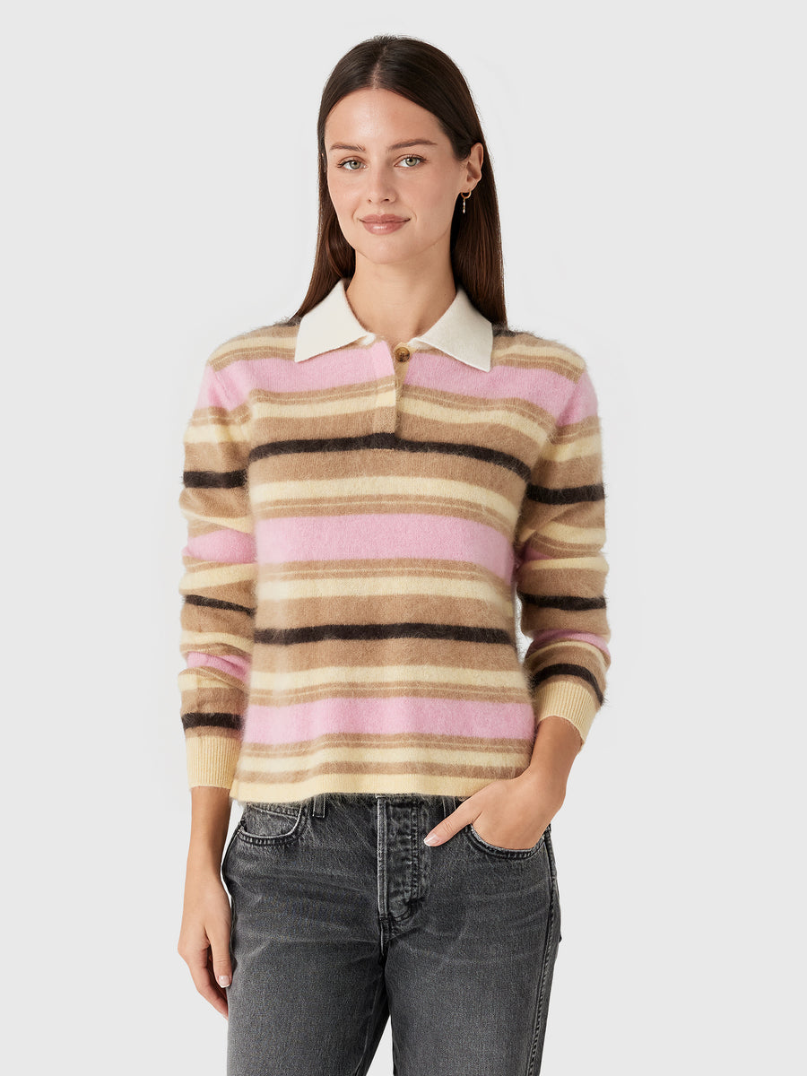 Guest In Residence Women's Grizzly Cropped Rugby - Saint Bernard