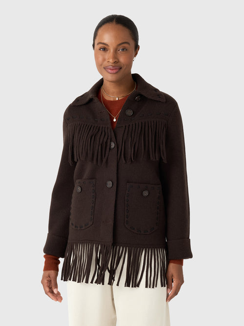 Guest In Residence Women's Western Fringe Jacket