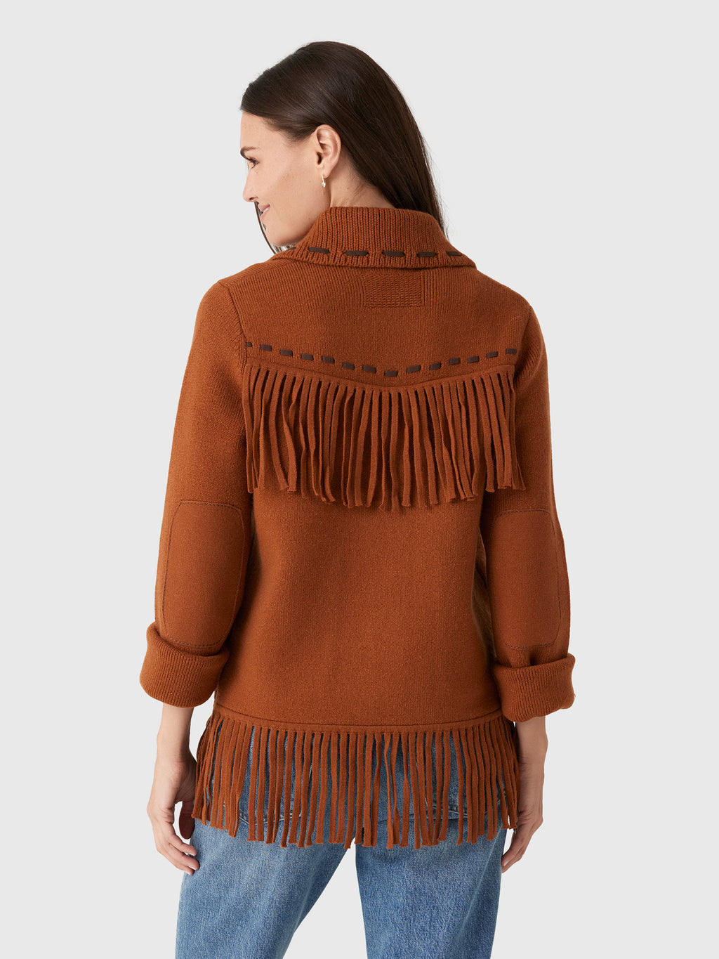 Guest In Residence Women's Western Fringe Jacket - Saint Bernard