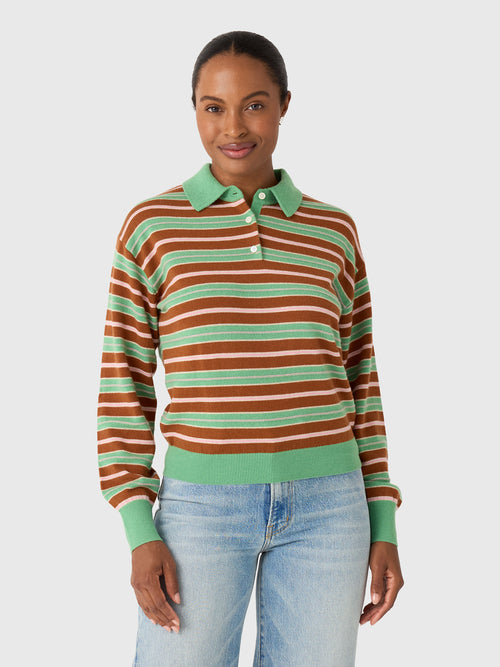 Guest In Residence Women's Collegiate Stripe Polo