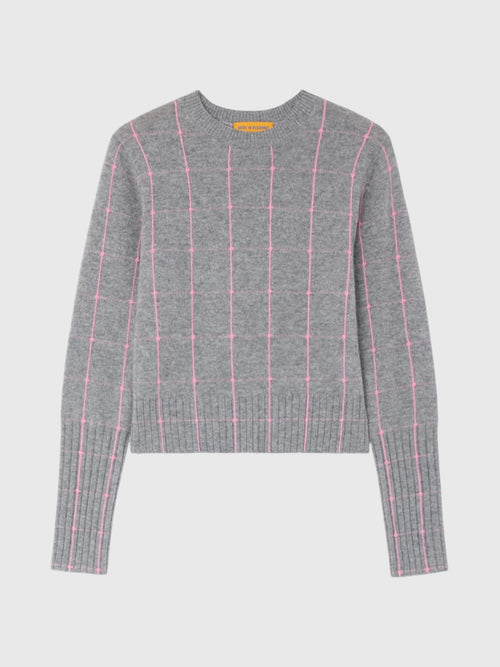 Guest In Residence Women's Shrunken Checker Crew