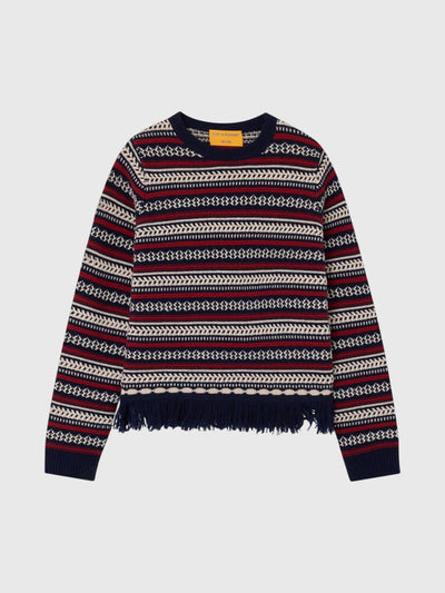 Guest In Residence Women's Western Stripe Crew - Saint Bernard