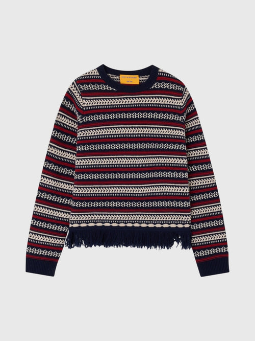 Guest In Residence Women's Western Stripe Crew