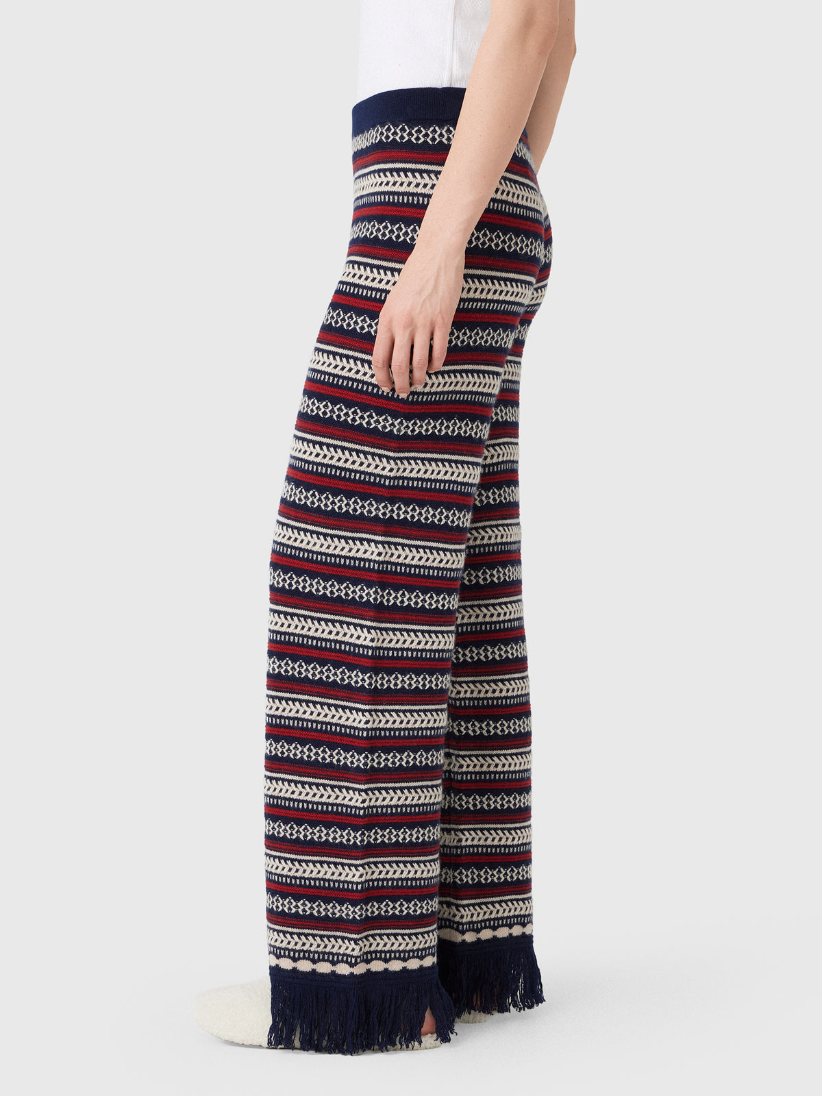 Guest In Residence Women's Western Stripe Pant - Saint Bernard