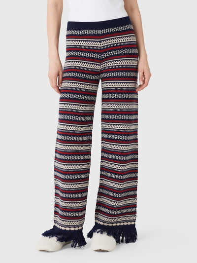 Guest In Residence Women's Western Stripe Pant - Saint Bernard