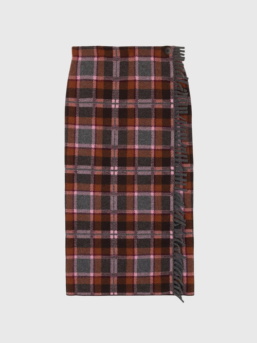 Guest In Residence Women's Tartan Wrap Skirt