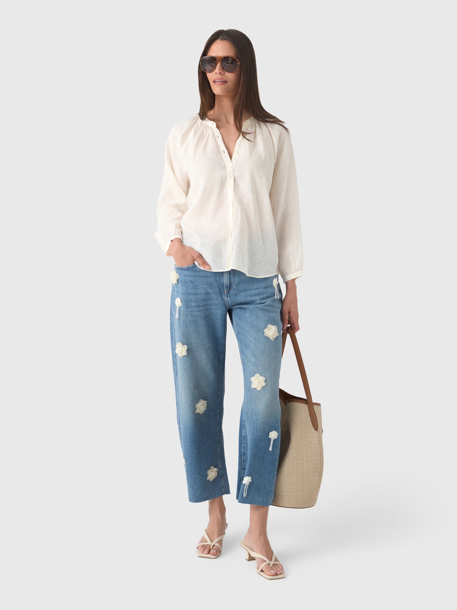 Le Jean Women's Nomad Ankle Jean - Saint Bernard