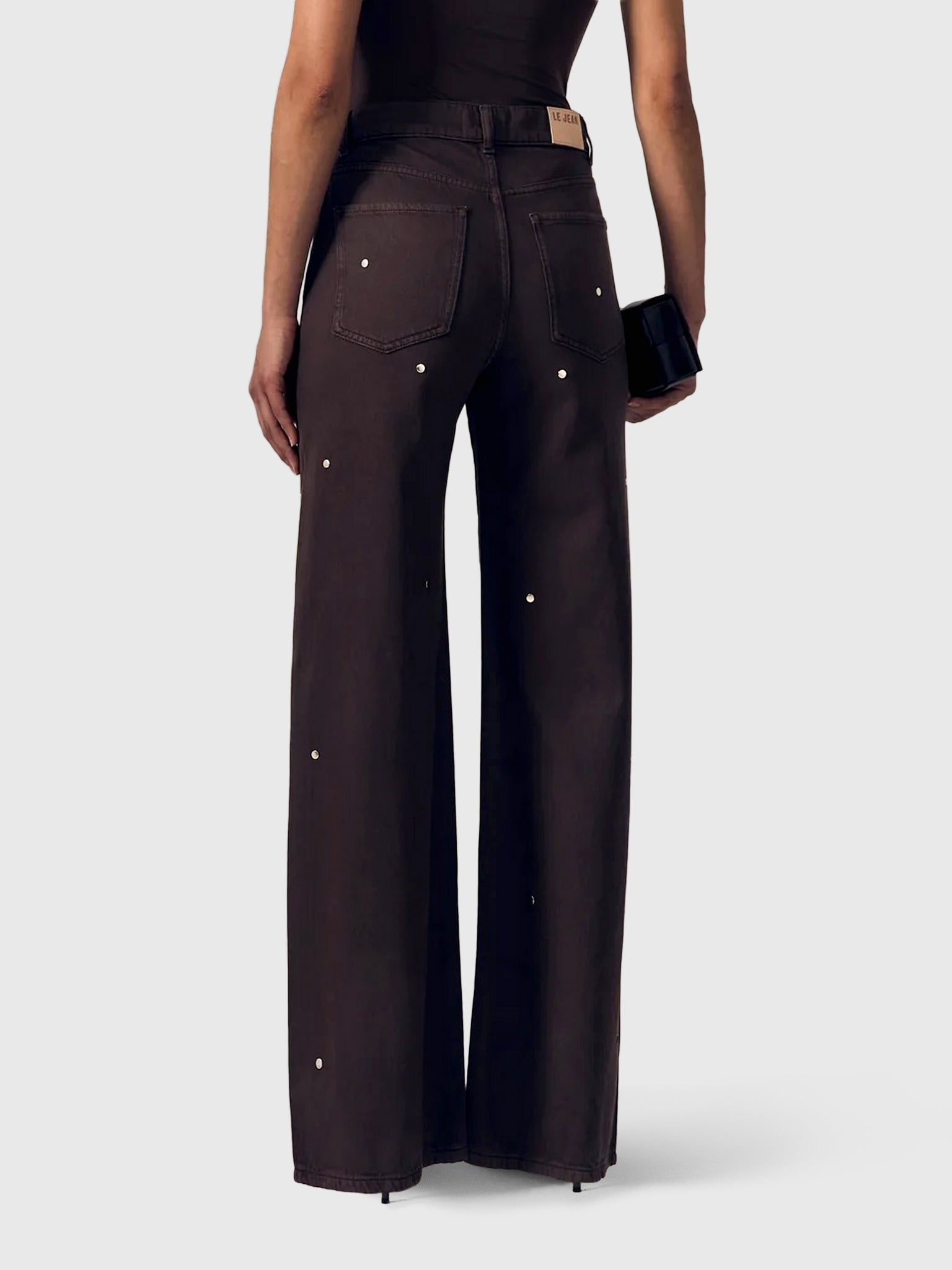 Le Jean Women's Studded Column Jean