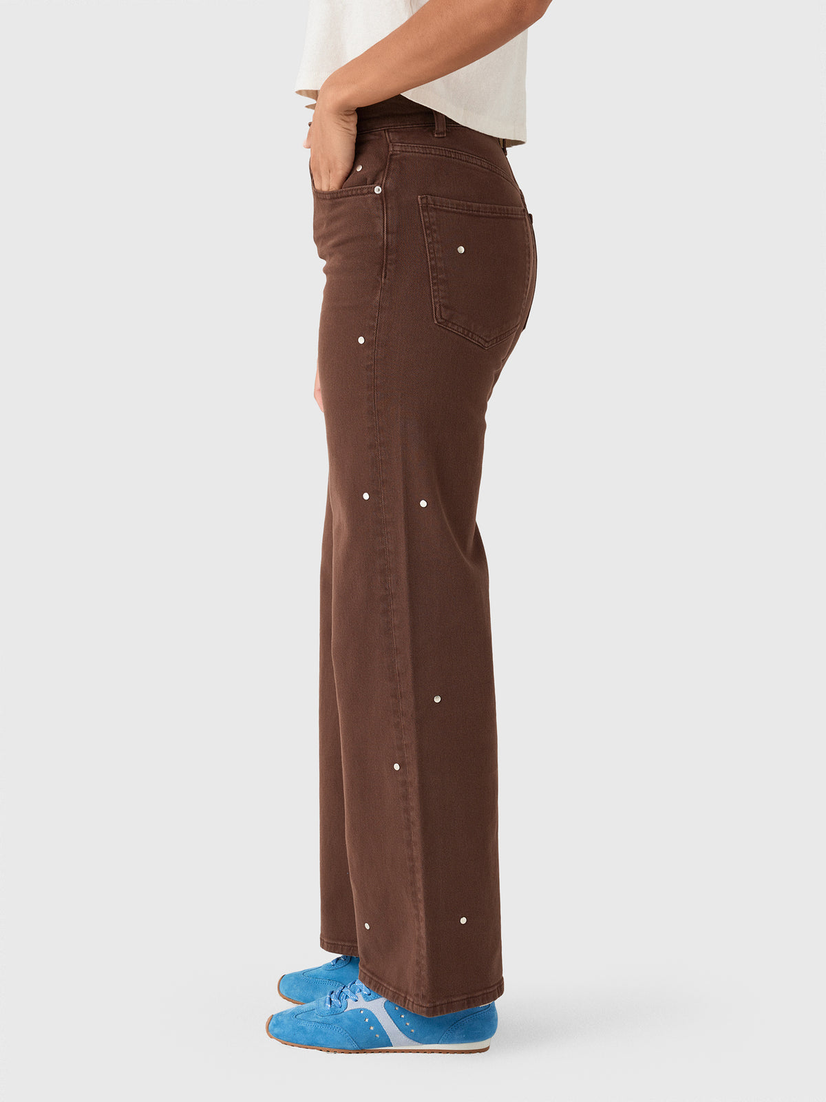 Le Jean Women's Studded Column Jean - Saint Bernard