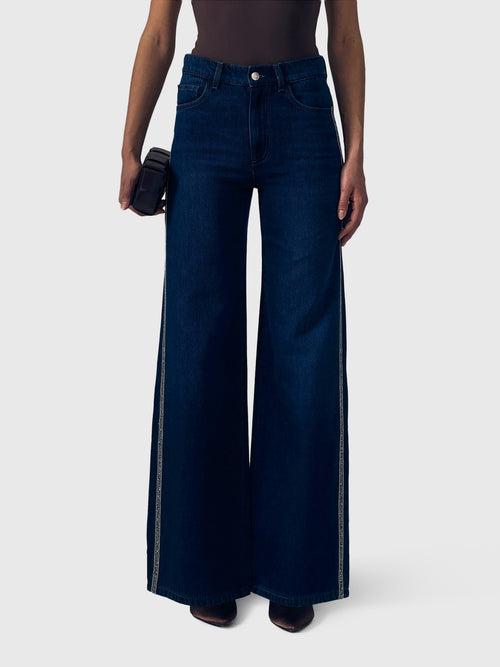 Le Jean Women's Beaded Column Jean