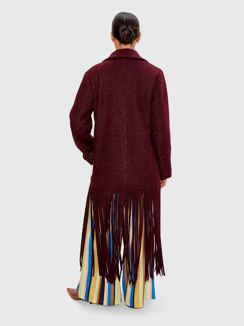 Simon Miller Women's Vero Fringe Coat - Saint Bernard