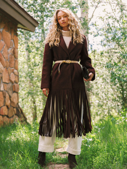 Simon Miller Women's Vero Fringe Coat