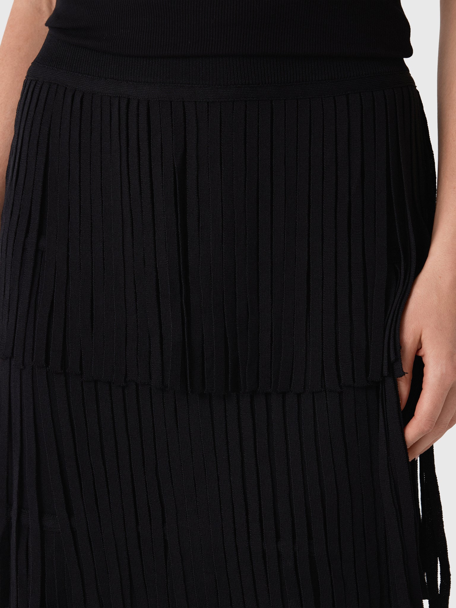 Simon Miller Women's Za Za Knit Fringe Skirt - Saint Bernard