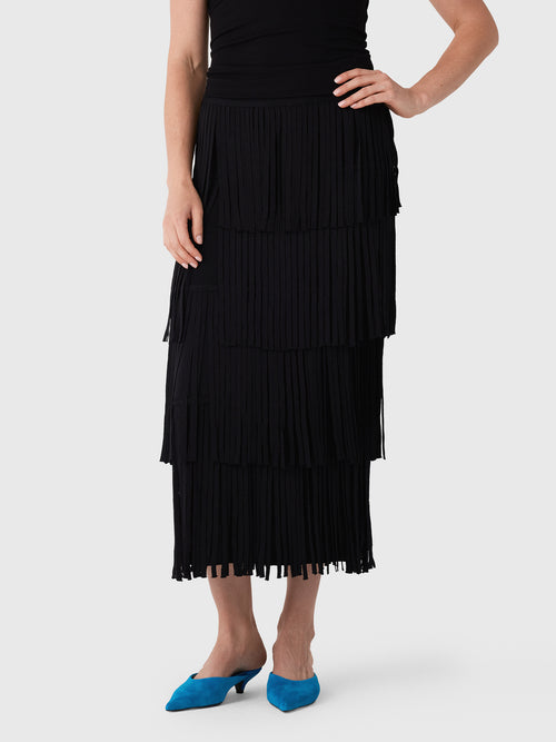 Simon Miller Women's Za Za Knit Fringe Skirt - Saint Bernard