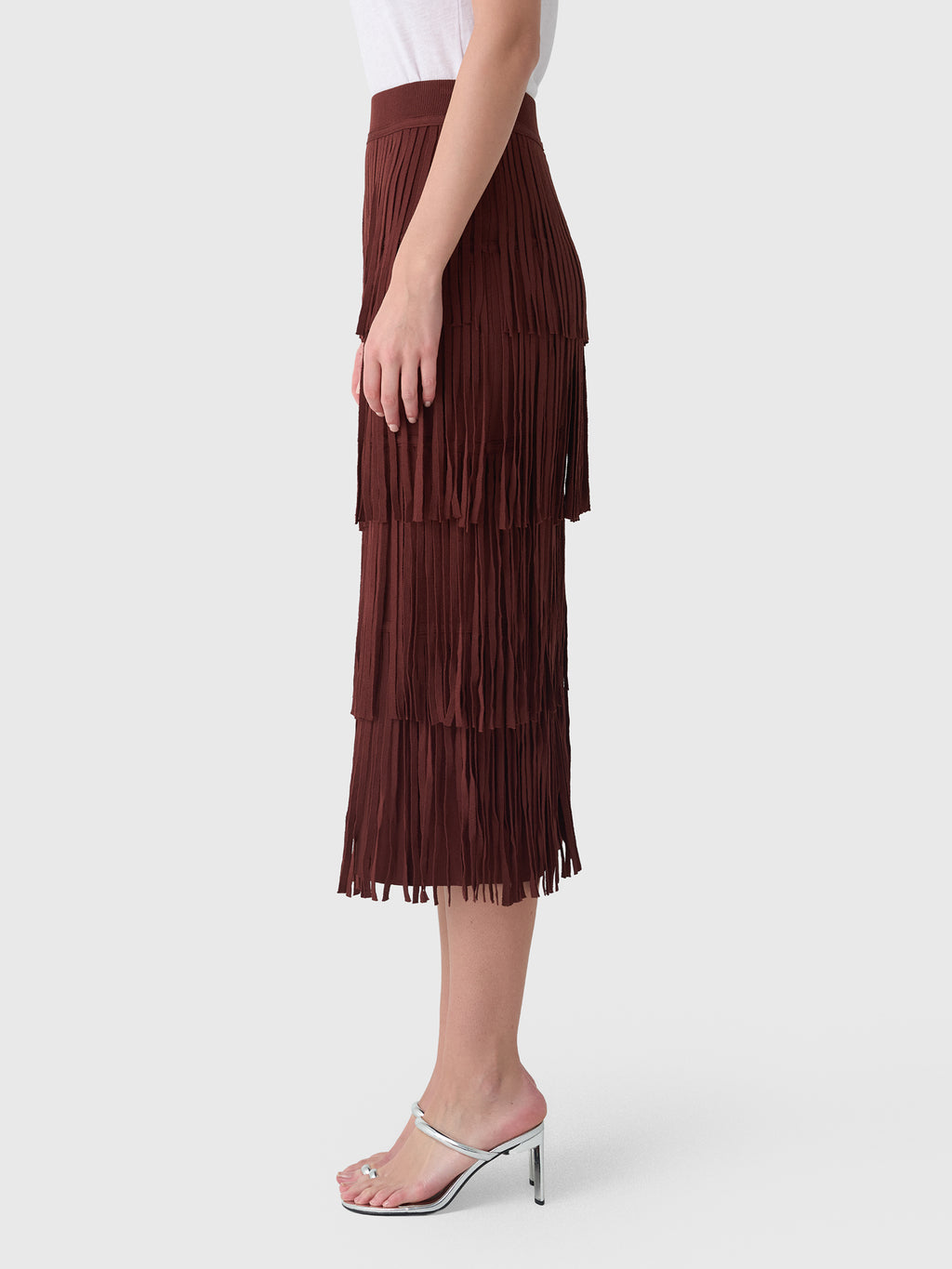 Simon Miller Women's Za Za Knit Fringe Skirt - Saint Bernard