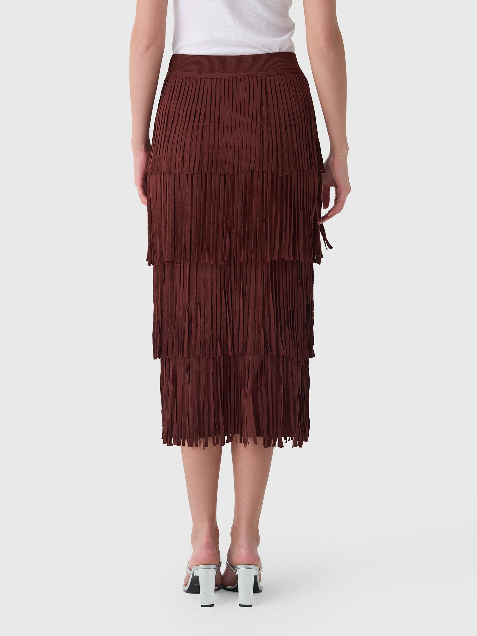 Simon Miller Women's Za Za Knit Fringe Skirt - Saint Bernard