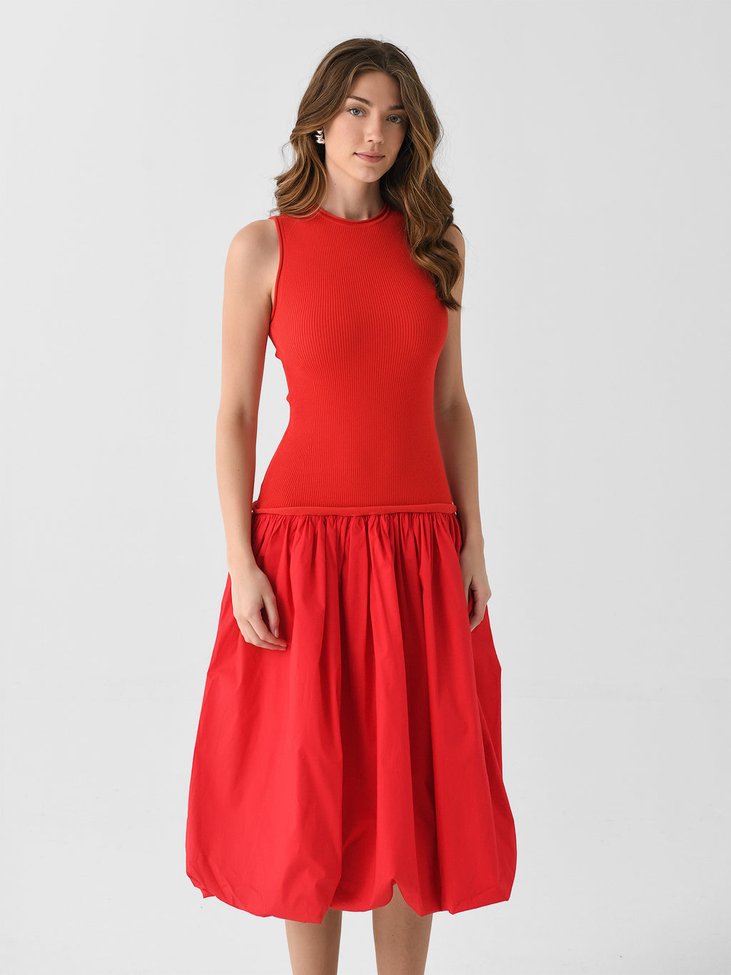 Simon Miller Women's Yanez Poplin Combo Dress - Saint Bernard