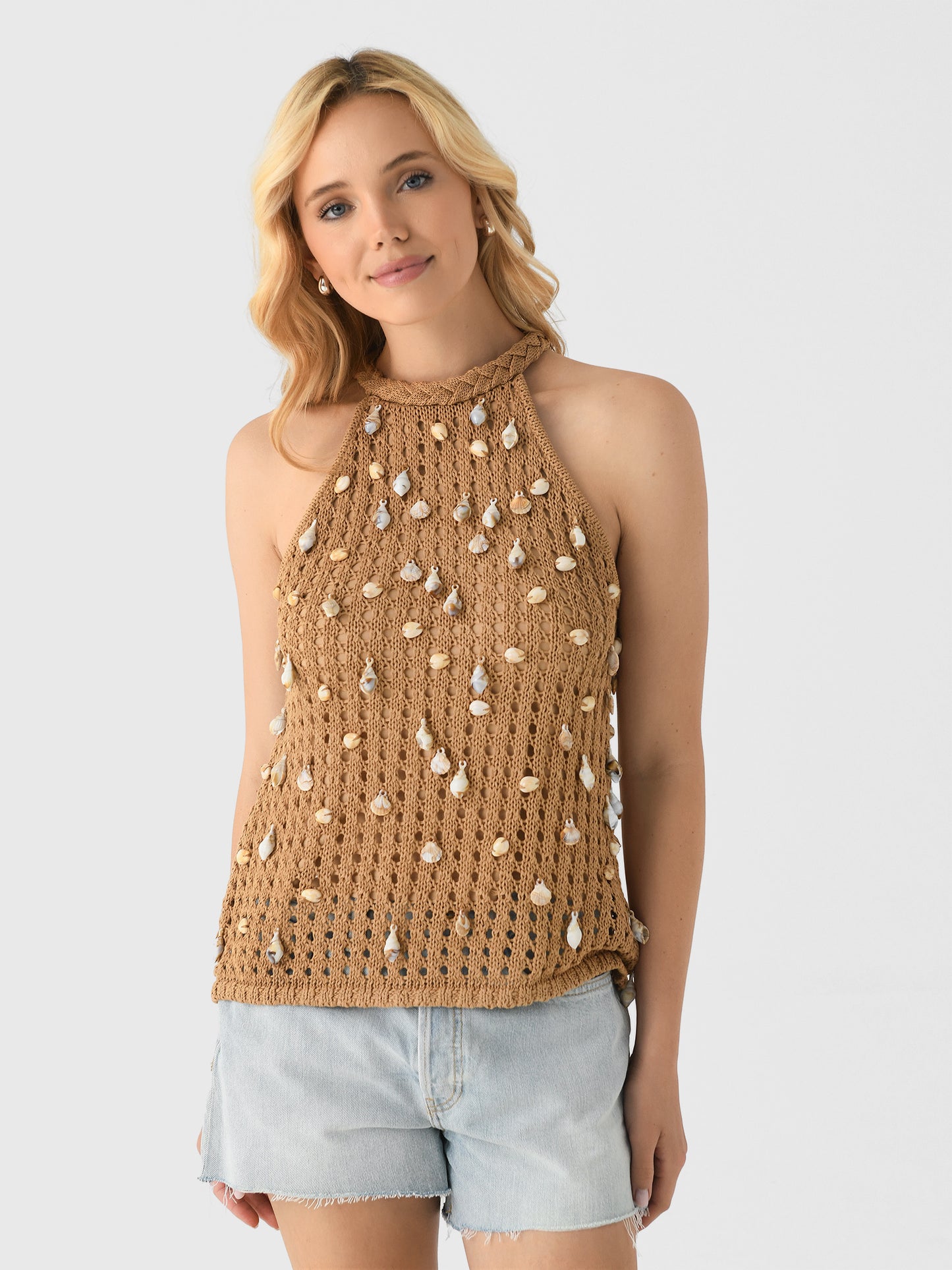 Simon Miller Women's Bahi Crochet Top - Saint Bernard