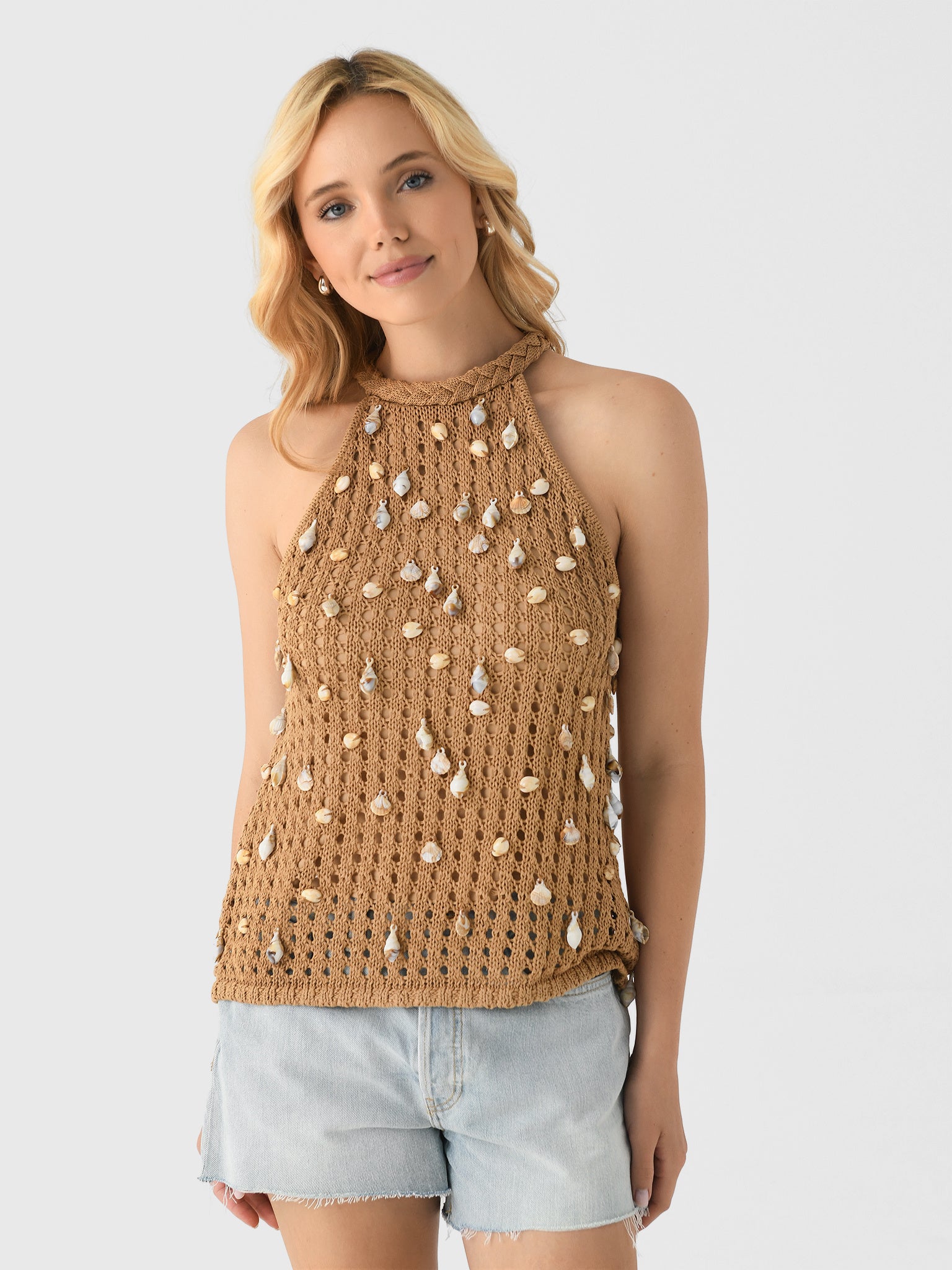 Simon Miller Women's Bahi Crochet Top - Saint Bernard