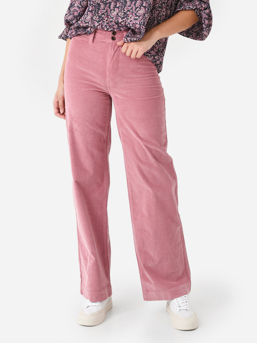 Faherty Brand Women's Stretch Cord Wide Leg Pant