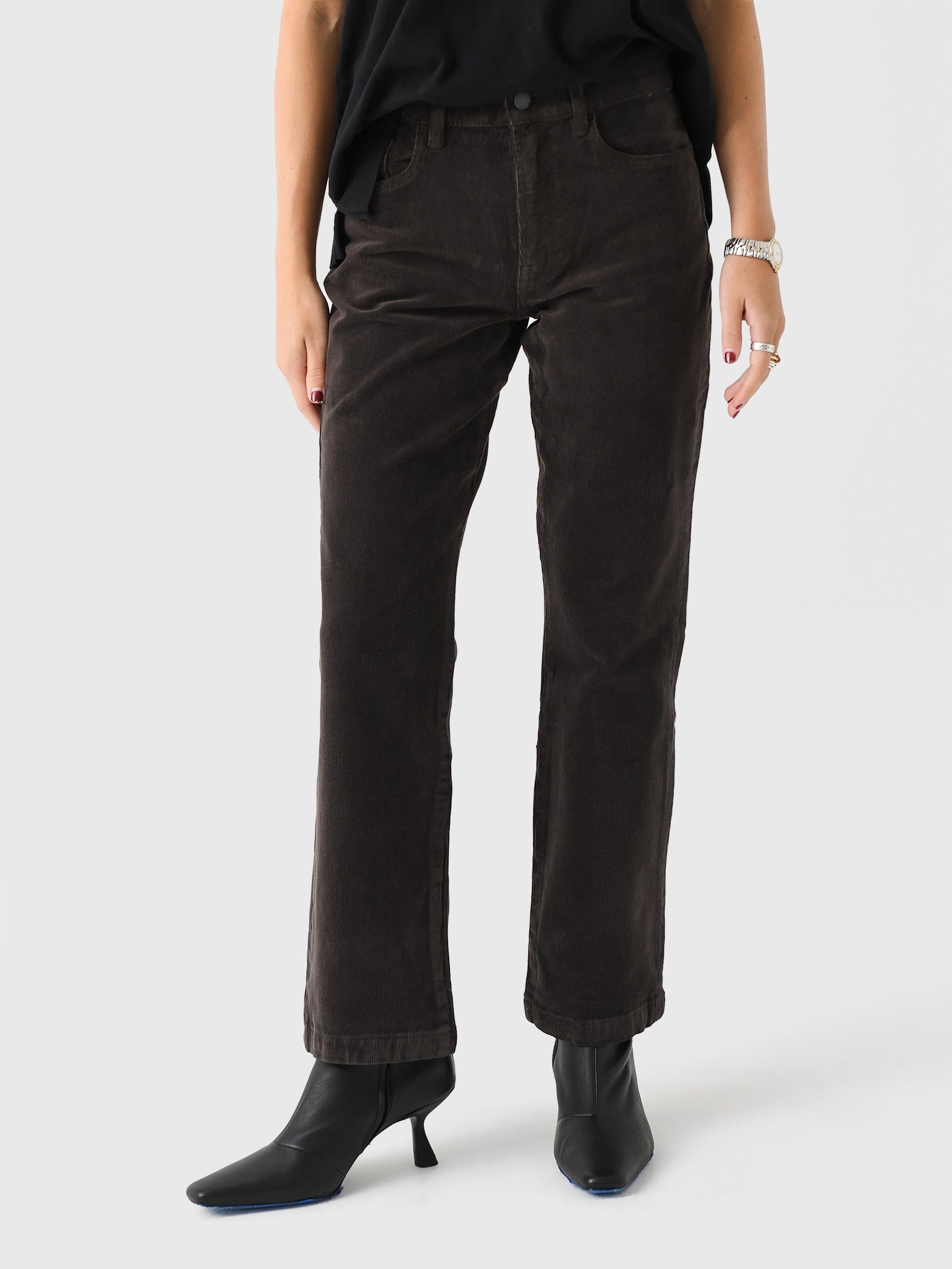 Faherty Brand Women's SoftStretch Cord Flare Pant - Saint Bernard