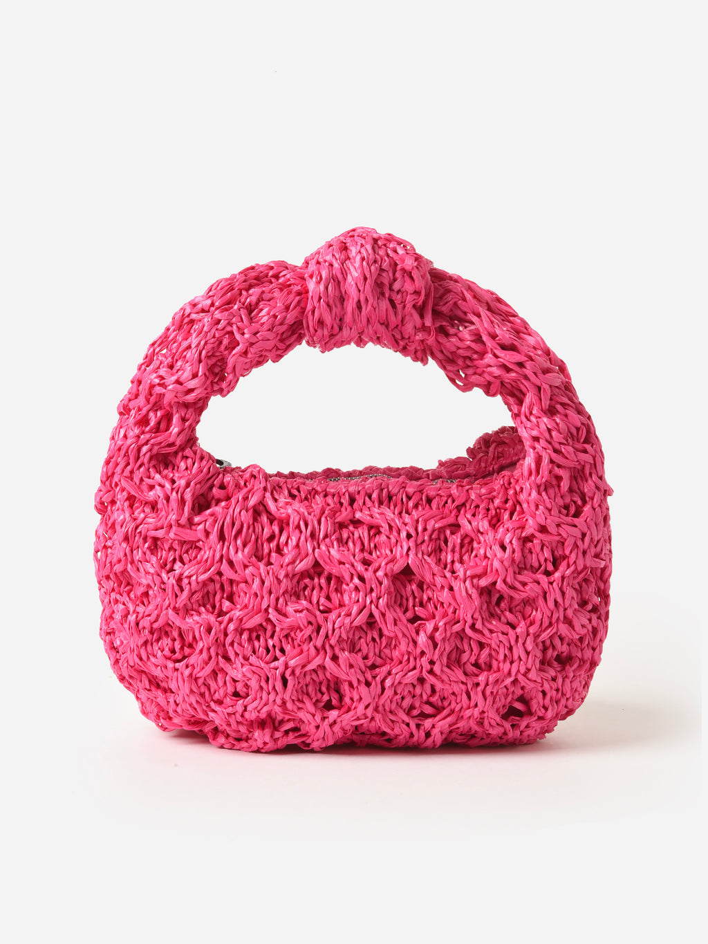 Maria La Rosa Mini Datolite Raphia Knitted Bag - Saint Bernard