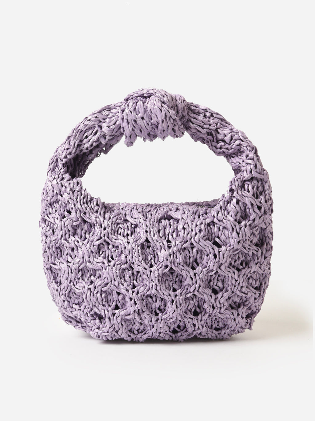 Maria La Rosa Mini Datolite Raphia Knitted Bag - Saint Bernard