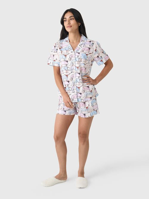 Sant And Abel Women's Longhorns Short Pajama Set