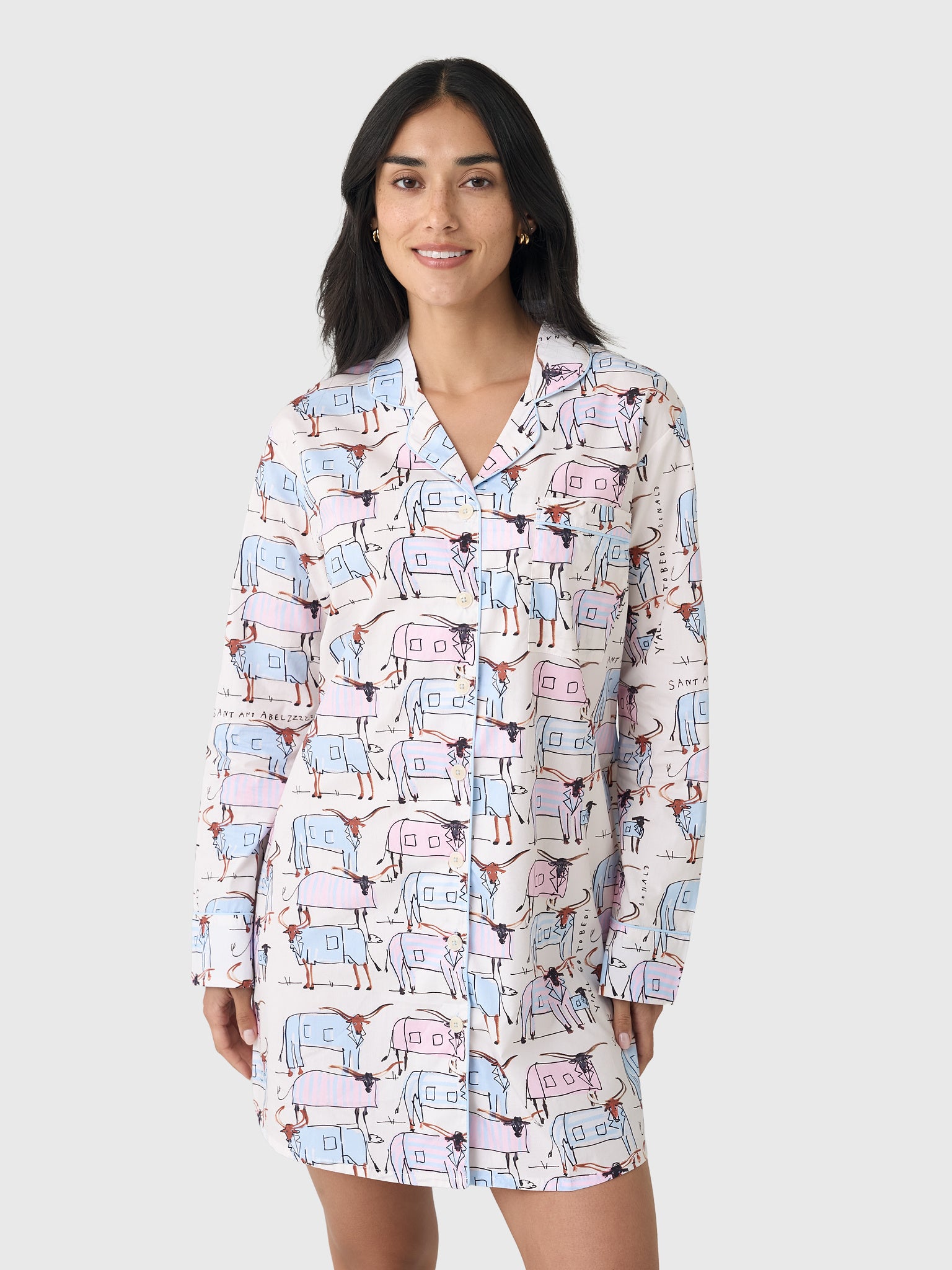 Sant And Abel Women's Longhorns Night Shirt