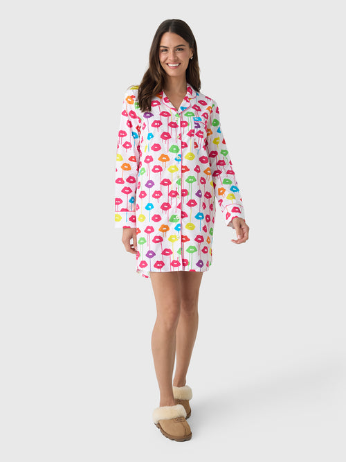 Sant And Abel Women's Drippy Lips Night Shirt