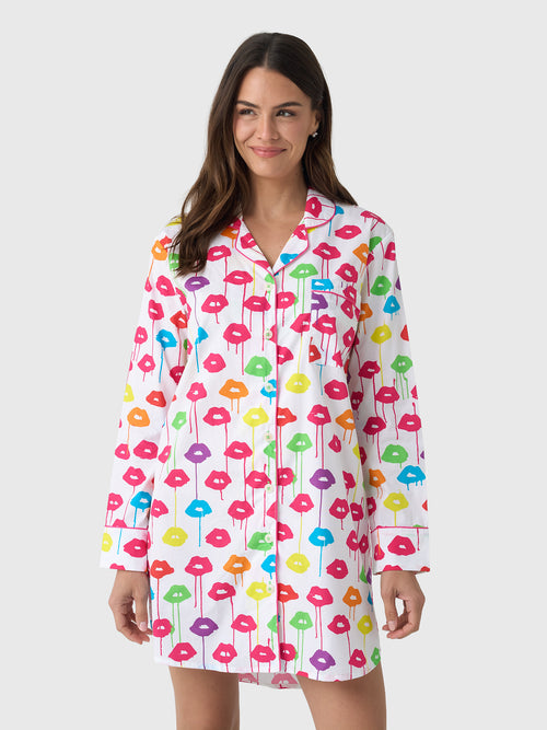 Sant And Abel Women's Drippy Lips Night Shirt