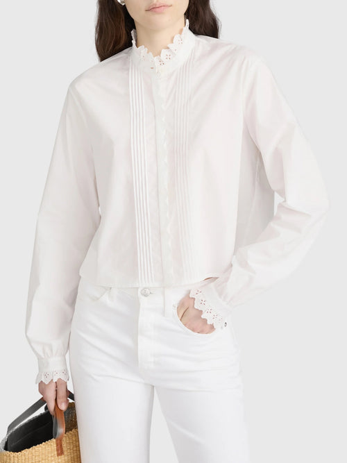 Frame Women's The Keepsake Pintuck Blouse