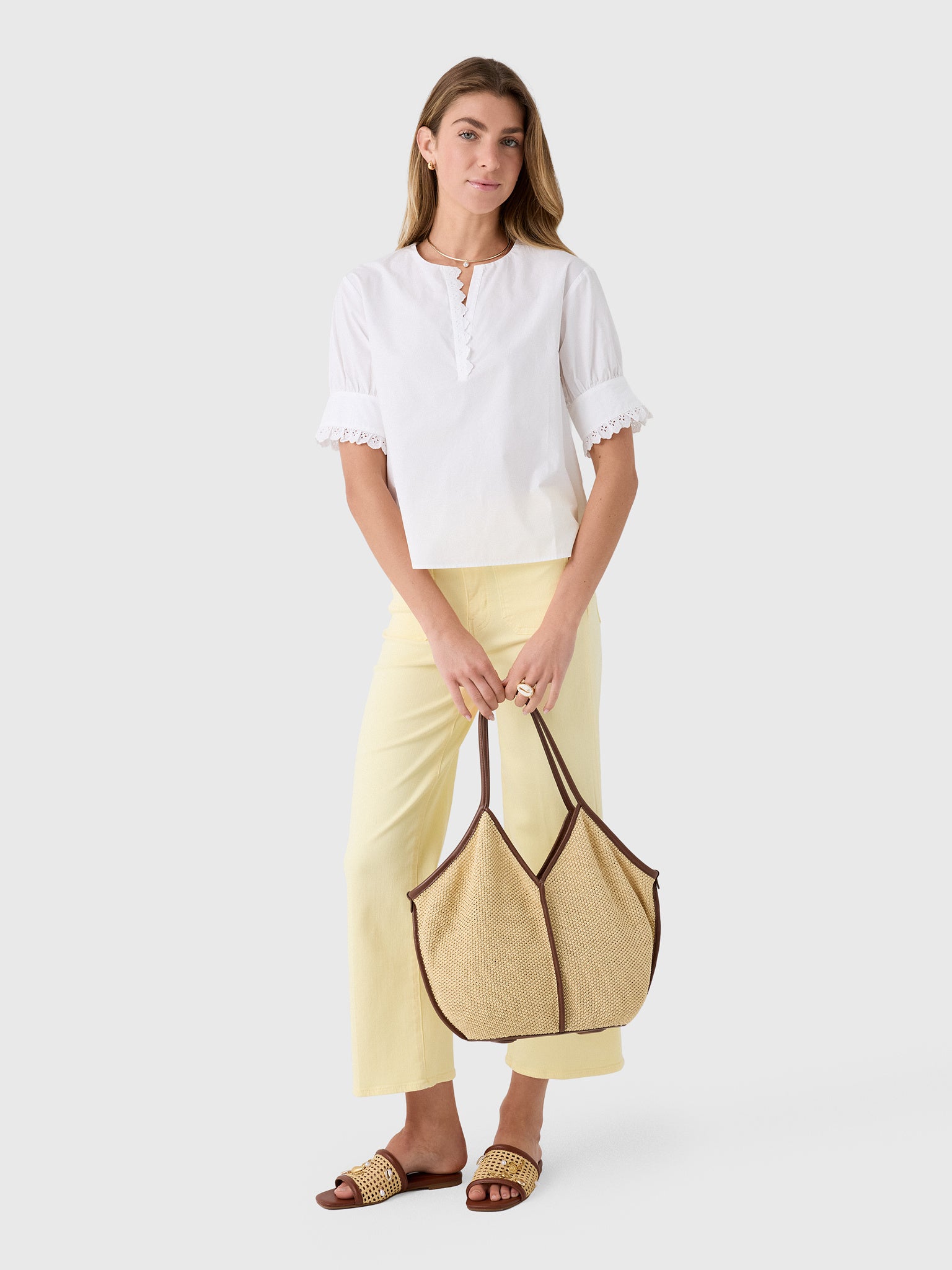 Frame Women's The Keepsake Popover Top - Saint Bernard