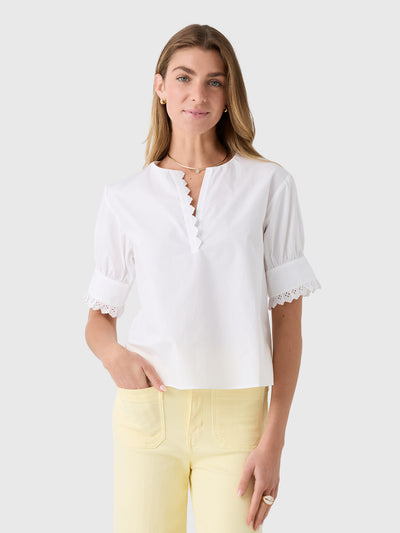 Frame Women's The Keepsake Popover Top - Saint Bernard
