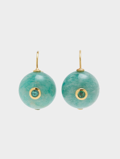Lizzie Fortunato Comet Amazonite Earrings - Saint Bernard