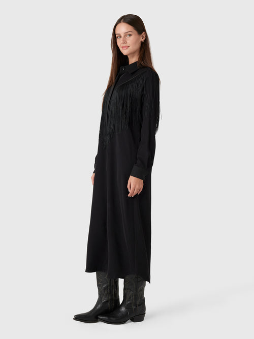Masons Daughter Women's Western Fringe Midi Dress