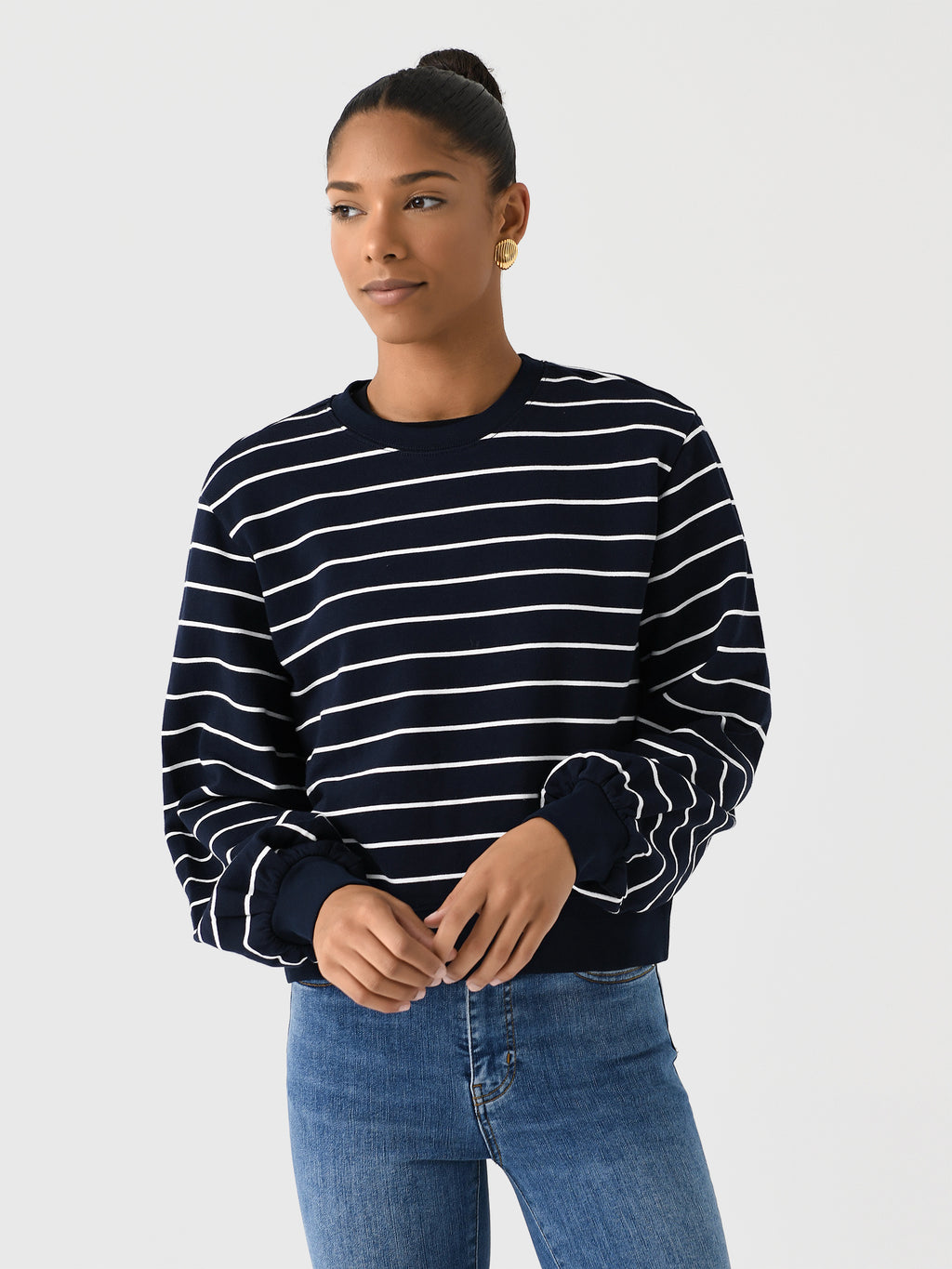 Frame Women's Blouson Sleeve Sweatshirt - Saint Bernard