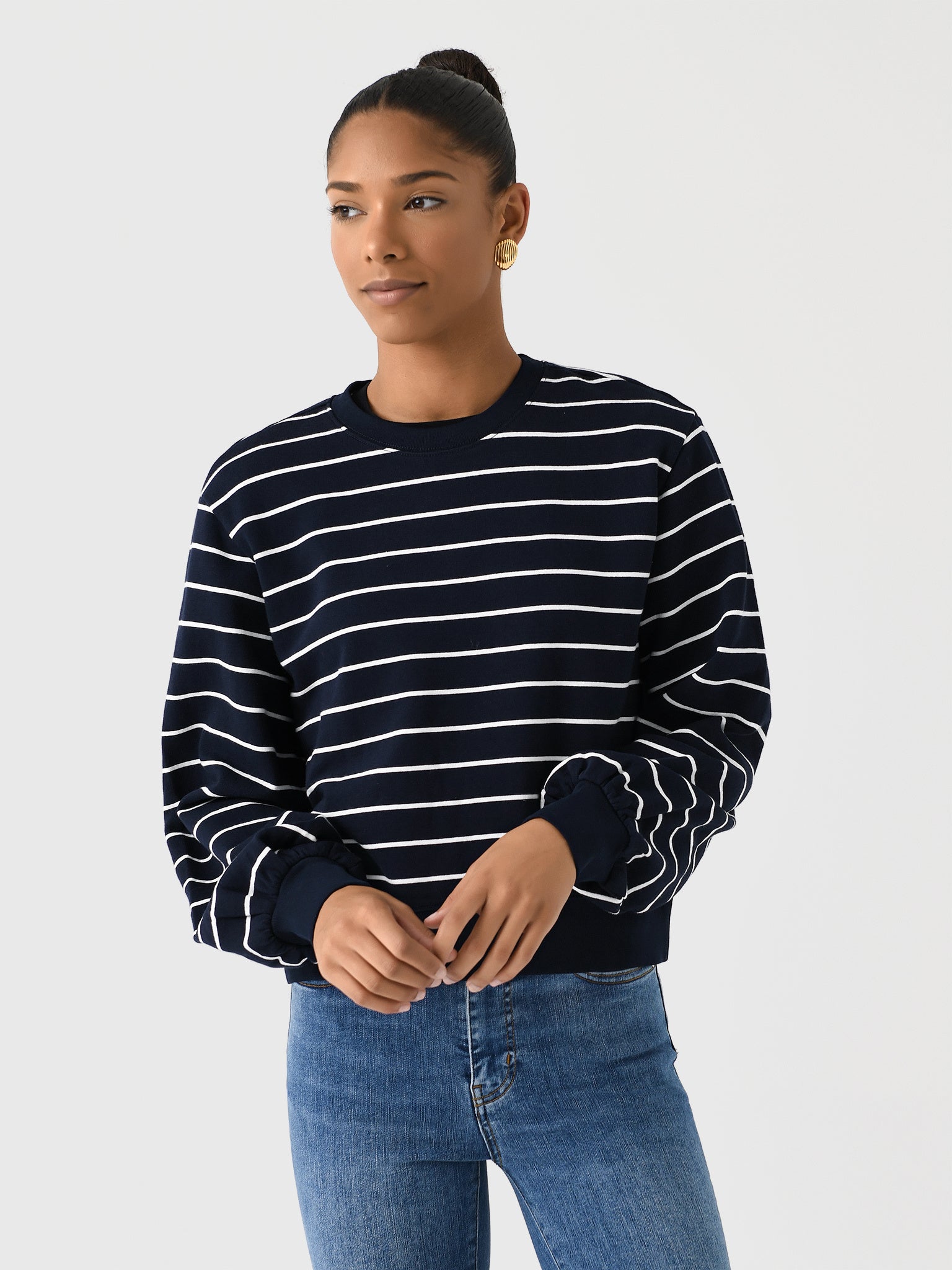 Frame Women's Blouson Sleeve Sweatshirt - Saint Bernard