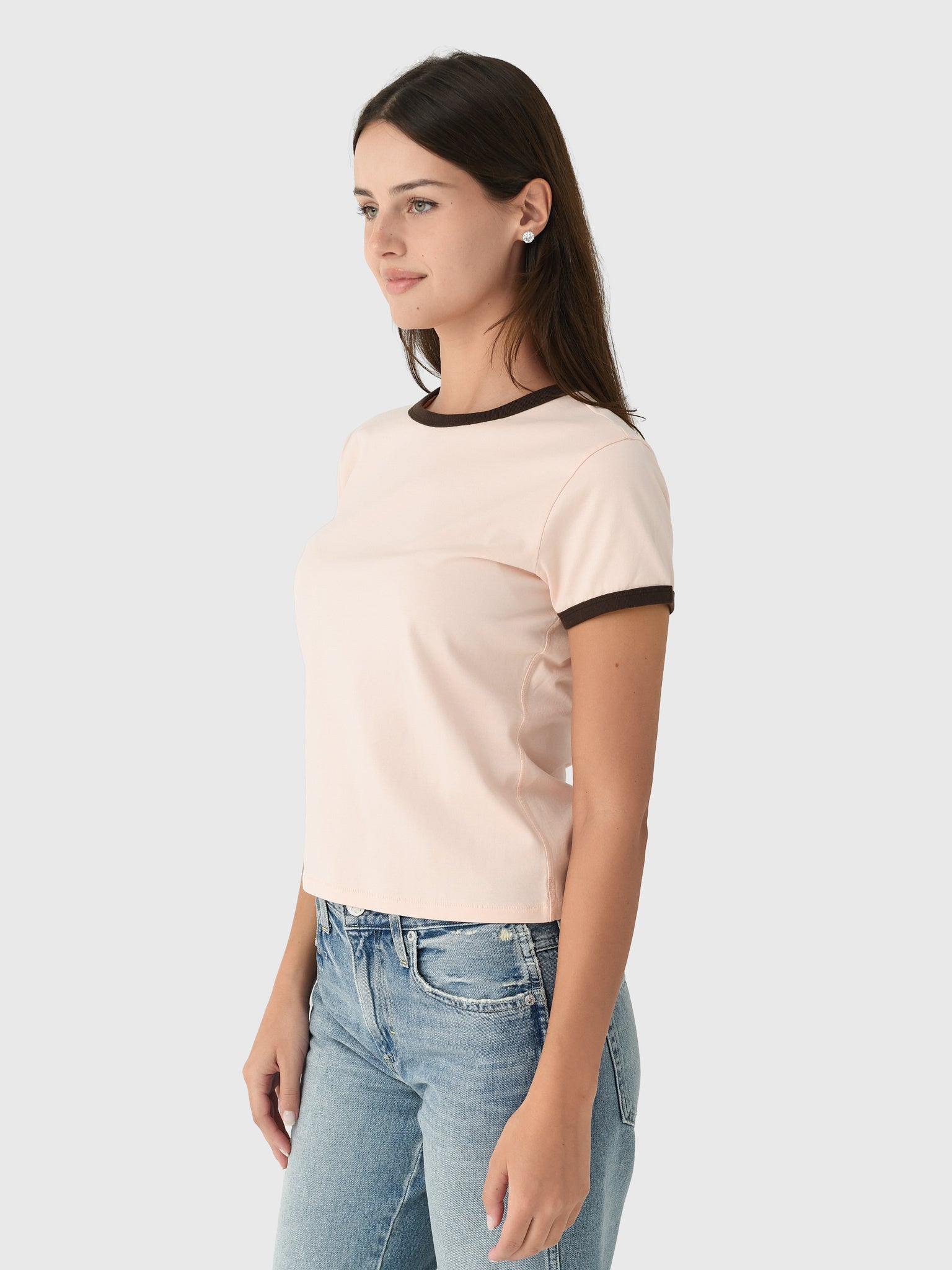 Frame Women's The Ringer Baby Tee – Saint Bernard