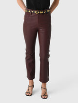 Frame Women's The Leather Reboot Crop - Saint Bernard