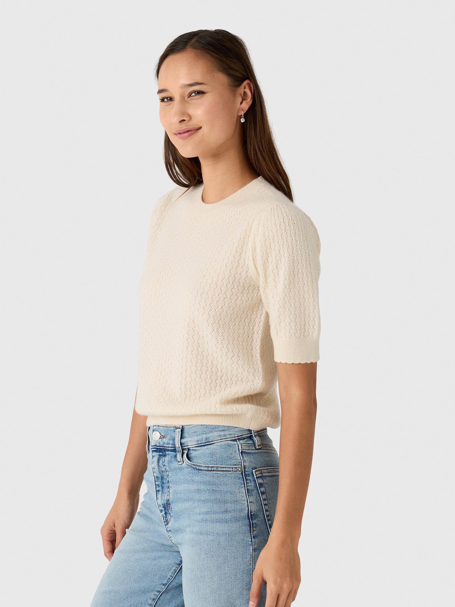 Frame Women's The Gathered Honeycomb Sweater - Saint Bernard