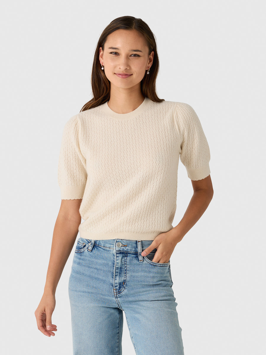 Frame Women's The Gathered Honeycomb Sweater - Saint Bernard
