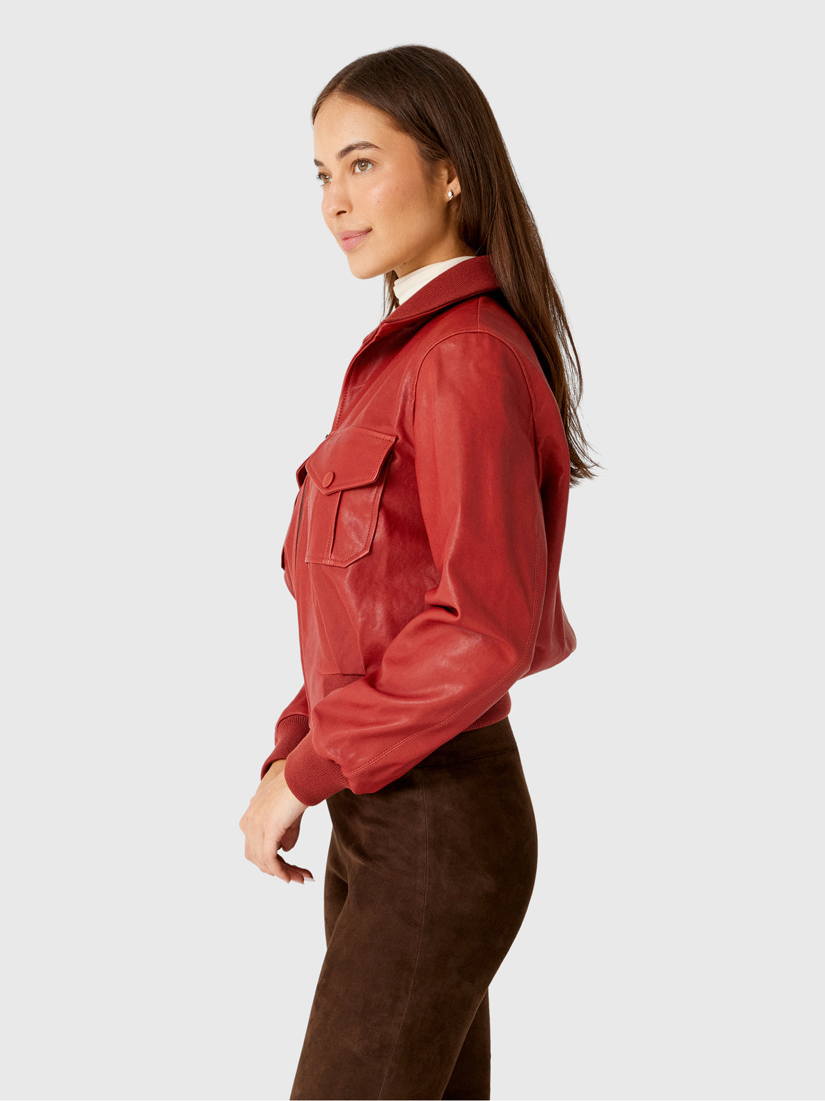 Frame Women's The Leather Ace Jacket - Saint Bernard